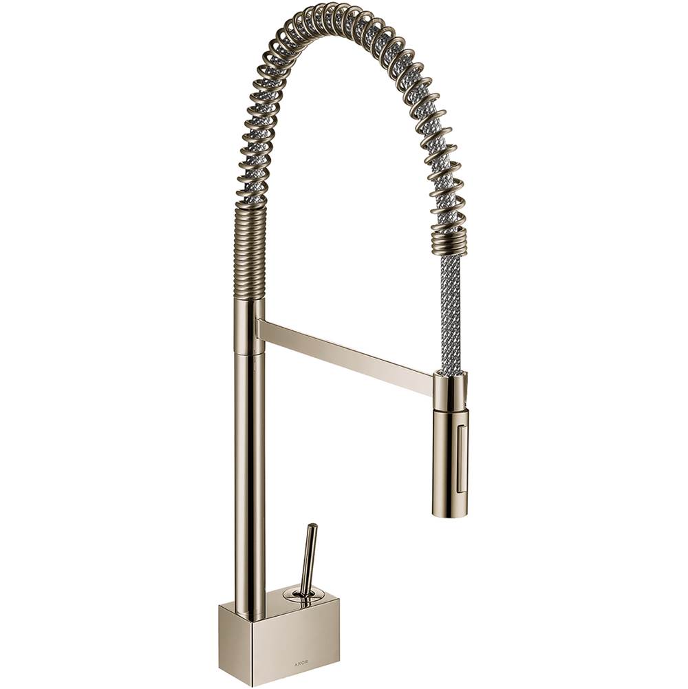 Axor - AXOR Starck Semi-Pro Kitchen Faucet 2-Spray, 1.75 GPM in Polished Nickel - Polished Nickel