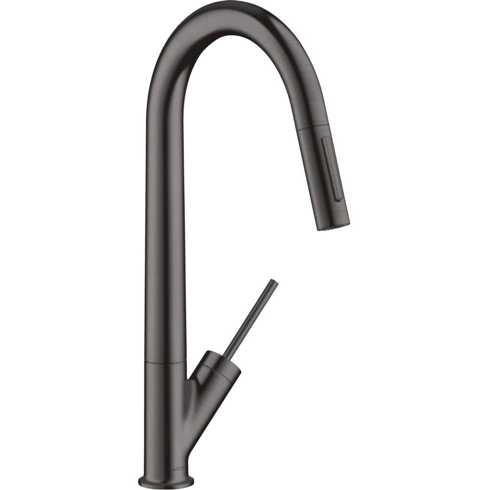 Axor - AXOR Starck HighArc Kitchen Faucet 2-Spray Pull-Down, 1.75 GPM in Brushed Black Chrome - Brushed Black Chrome