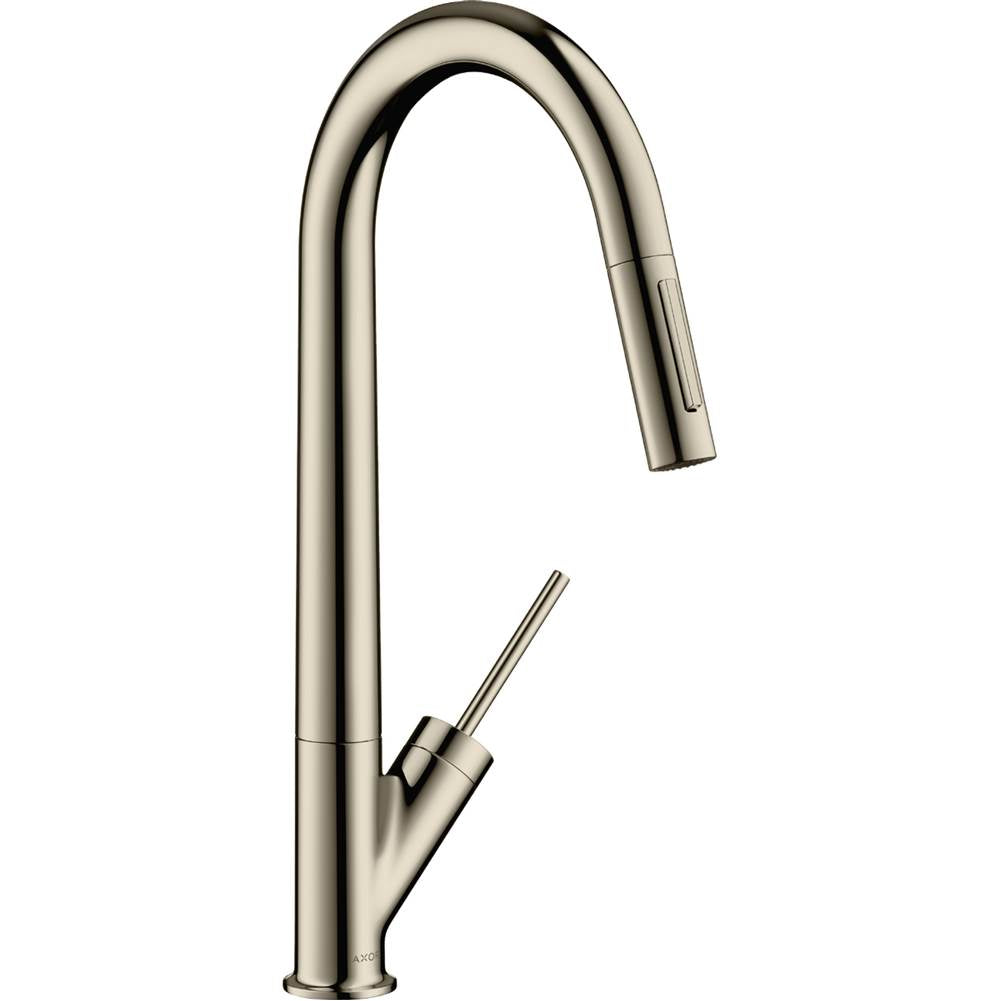 Axor - AXOR Starck HighArc Kitchen Faucet 2-Spray Pull-Down, 1.75 GPM in Polished Nickel - Polished Nickel