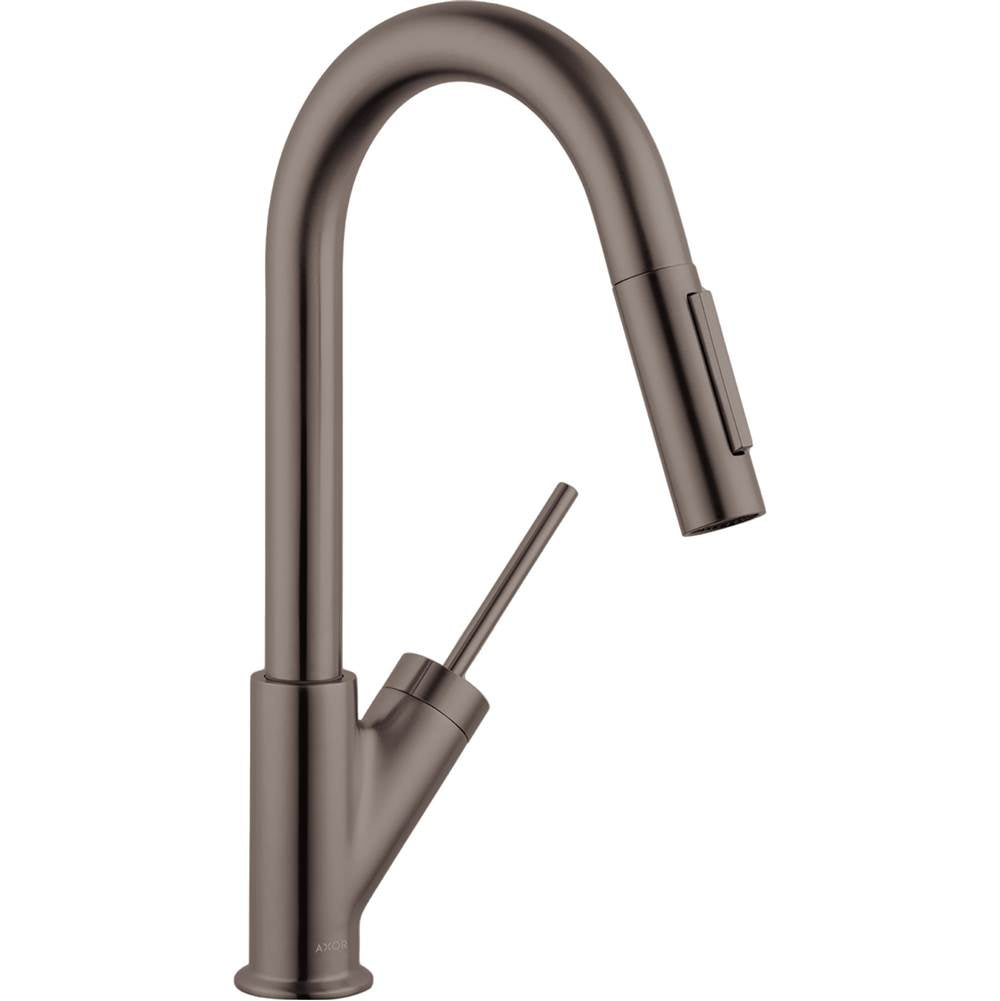 Axor - AXOR Starck Prep Kitchen Faucet 2-Spray Pull-Down, 1.75 GPM in Brushed Black Chrome - Brushed Black Chrome