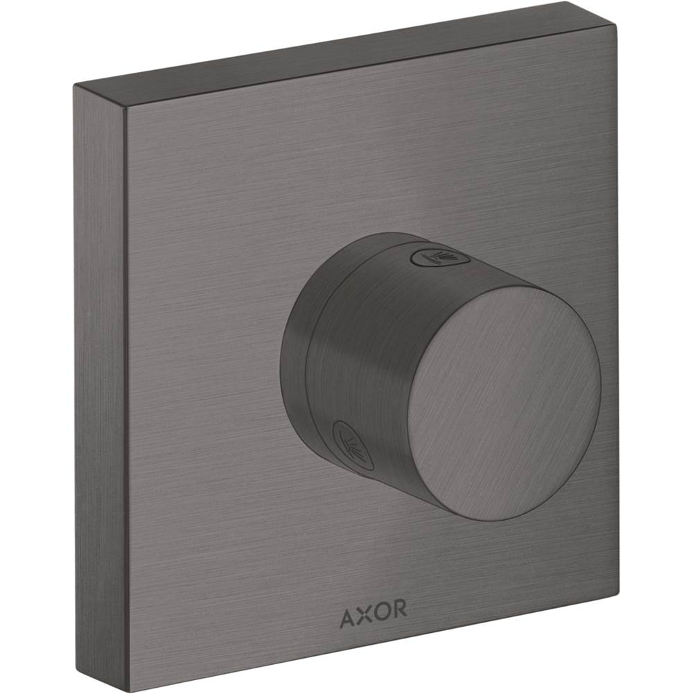 Axor - AXOR ShowerSolutions Diverter Trim Trio/Quattro 5'' x 5'' in Brushed Black Chrome - Brushed Black Chrome