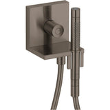 Axor - AXOR ShowerSolutions Handshower Module Trim 5'' x 5'', 1.75 GPM in Brushed Black Chrome - Brushed Black Chrome