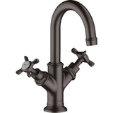 Axor - AXOR Montreux 2-Handle Faucet 160 with Pop-Up Drain, 1.2 GPM in Brushed Black Chrome - Brushed Black Chrome