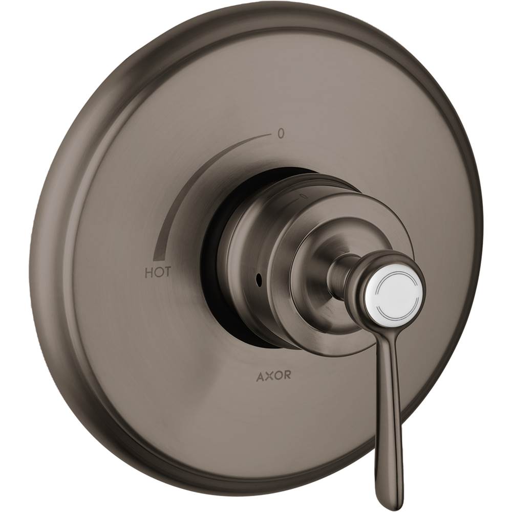 Axor - AXOR Montreux Pressure Balance Trim in Brushed Black Chrome - Brushed Black Chrome
