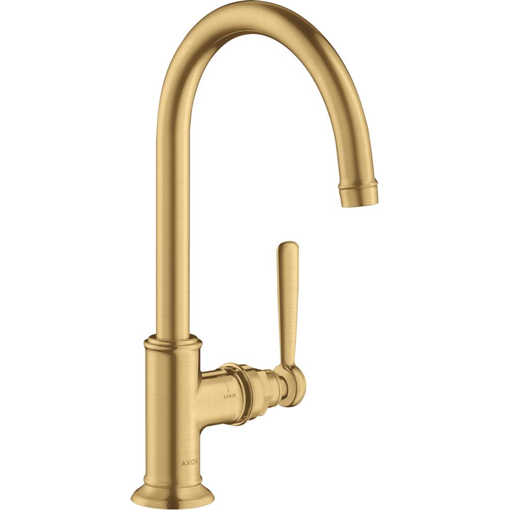 Axor - AXOR Montreux Single-Hole Faucet 210, 1.2 GPM in Brushed Gold Optic - Brushed Gold Optic