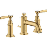Axor - AXOR Montreux Widespread Faucet 30 with Lever Handles and Pop-Up Drain, 1.2 GPM in Brushed Gold Optic - Brushed Gold Optic