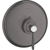 Axor - AXOR Montreux Thermostatic Trim with Lever Handle in Brushed Black Chrome - Brushed Black Chrome