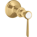 Axor - AXOR Montreux Volume Control Trim with Lever Handle in Brushed Gold Optic - Brushed Gold Optic