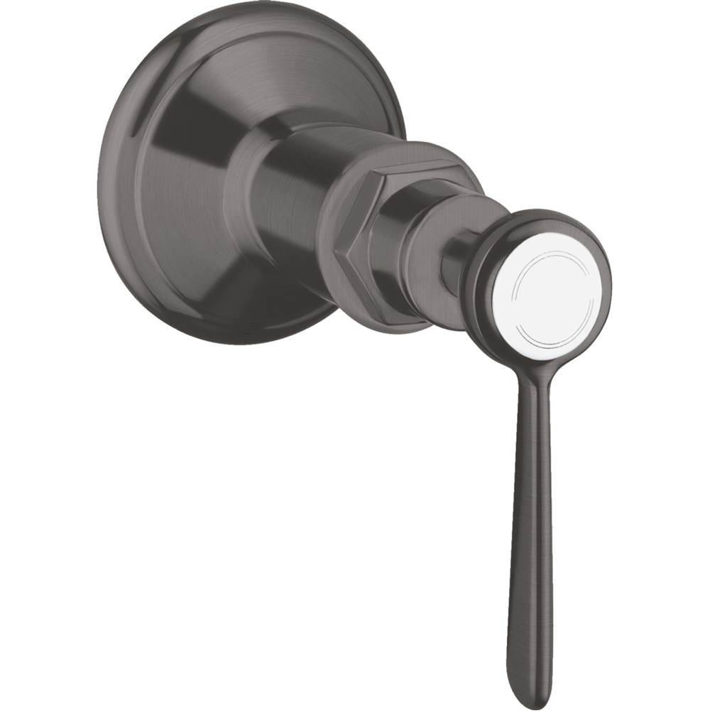 Axor - AXOR Montreux Volume Control Trim with Lever Handle in Brushed Black Chrome - Brushed Black Chrome