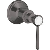 Axor - AXOR Montreux Volume Control Trim with Lever Handle in Brushed Black Chrome - Brushed Black Chrome