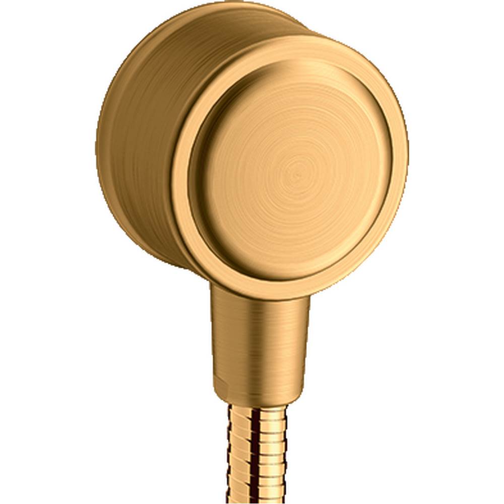 Axor - AXOR Montreux Wall Outlet with Check Valves in Brushed Gold Optic - Brushed Gold Optic