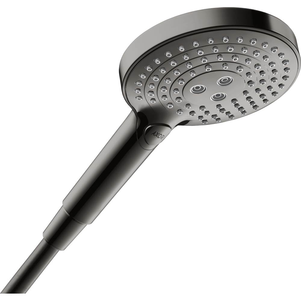 Axor - AXOR ShowerSolutions Handshower 120 3-Jet, 2.5 GPM in Polished Black Chrome - Polished Black Chrome