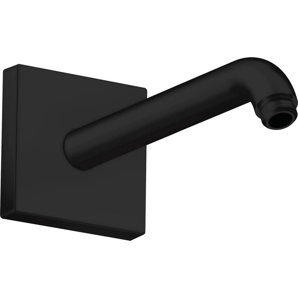 Axor - AXOR ShowerSolutions Showerarm Square, 9'' in Matte Black - Matte Black