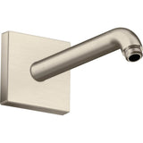 Axor - AXOR ShowerSolutions Showerarm Square, 9'' in Brushed Nickel - Brushed Nickel