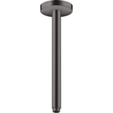 Axor - AXOR ShowerSolutions Extension Pipe for Ceiling Mount, 12'' in Brushed Black Chrome - Brushed Black Chrome