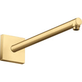 Axor - AXOR ShowerSolutions Showerarm Square, 15'' in Brushed Gold Optic - Brushed Gold Optic