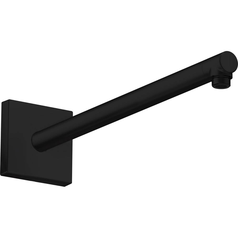 Axor - AXOR ShowerSolutions Showerarm Square, 15'' in Matte Black - Matte Black