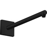 Axor - AXOR ShowerSolutions Showerarm Square, 15'' in Matte Black - Matte Black