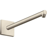 Axor - AXOR ShowerSolutions Showerarm Square, 15'' in Brushed Nickel - Brushed Nickel