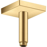 Axor - AXOR ShowerSolutions Extension Pipe for Ceiling Mount Square, 4'' in Brushed Gold Optic - Brushed Gold Optic