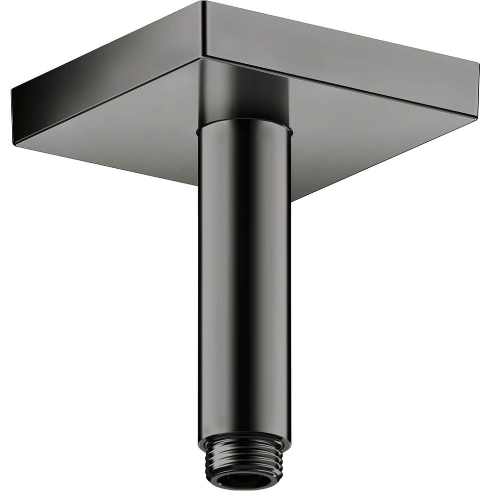 Axor - AXOR ShowerSolutions Extension Pipe for Ceiling Mount Square, 4'' in Polished Black Chrome - Polished Black Chrome