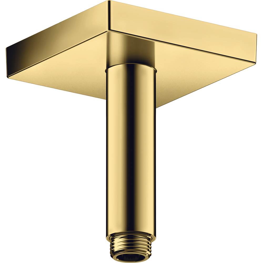 Axor - AXOR ShowerSolutions Extension Pipe for Ceiling Mount Square, 4'' in Polished Gold Optic - Polished Gold Optic