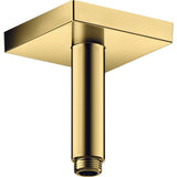 Axor - AXOR ShowerSolutions Extension Pipe for Ceiling Mount Square, 4'' in Polished Gold Optic - Polished Gold Optic