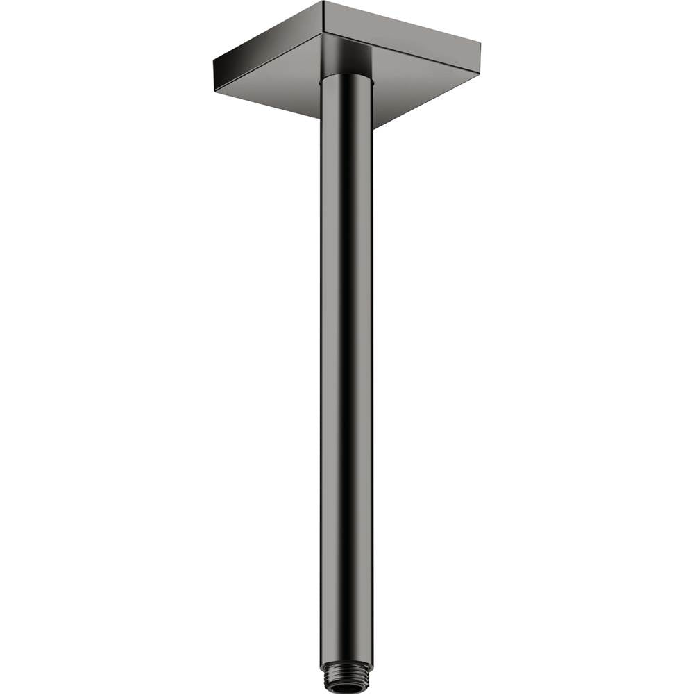 Axor - AXOR ShowerSolutions Extension Pipe for Ceiling Mount Square, 12'' in Polished Black Chrome - Polished Black Chrome