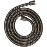 Axor - AXOR ShowerSolutions Metal Handshower Hose, 80'' in Brushed Black Chrome - Brushed Black Chrome