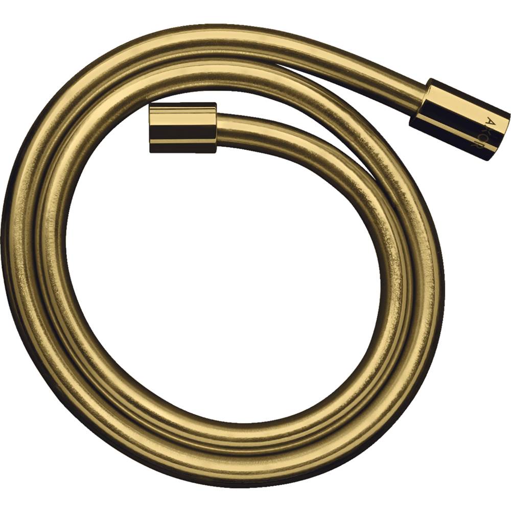 Axor - AXOR ShowerSolutions Techniflex Hose with Cylindrical Nut, 49'' in Polished Gold Optic - Polished Gold Optic