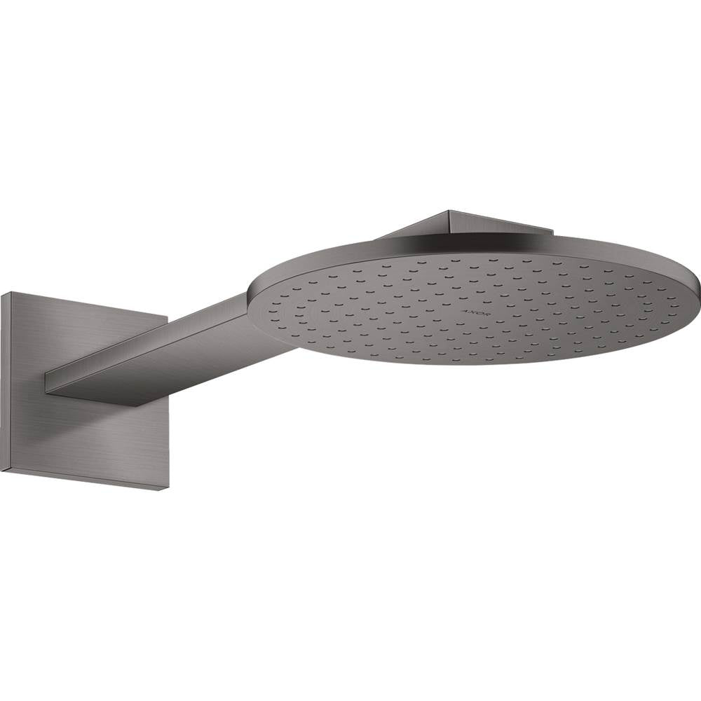Axor - AXOR ShowerSolutions Showerhead 250 2- Jet with Showerarm Trim, 2.5 GPM in Brushed Black Chrome - Brushed Black Chrome