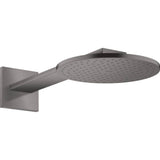Axor - AXOR ShowerSolutions Showerhead 250 2- Jet with Showerarm Trim, 2.5 GPM in Brushed Black Chrome - Brushed Black Chrome