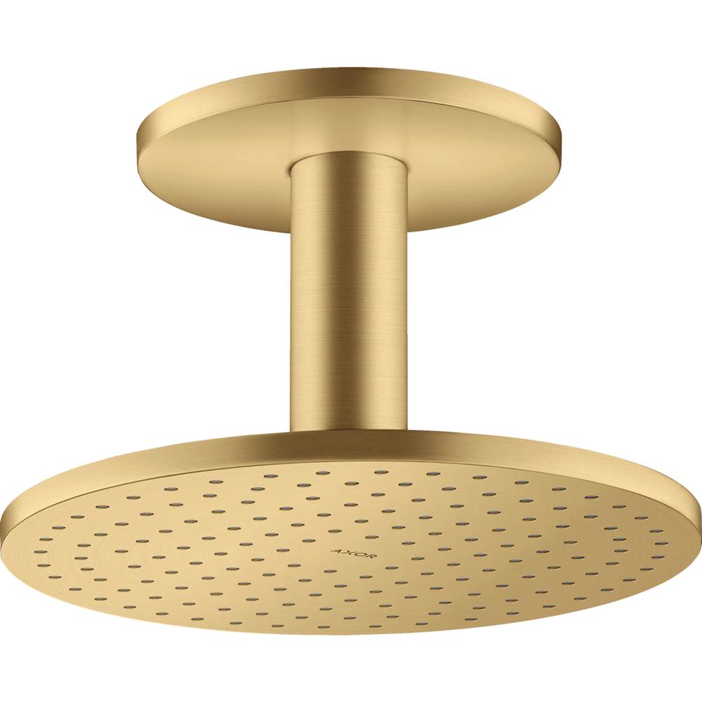 Axor - AXOR ShowerSolutions Showerhead 250 2-Jet Ceiling Connection, 2.5 GPM in Brushed Gold Optic - Brushed Gold Optic