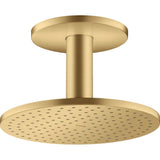Axor - AXOR ShowerSolutions Showerhead 250 2-Jet Ceiling Connection, 2.5 GPM in Brushed Gold Optic - Brushed Gold Optic