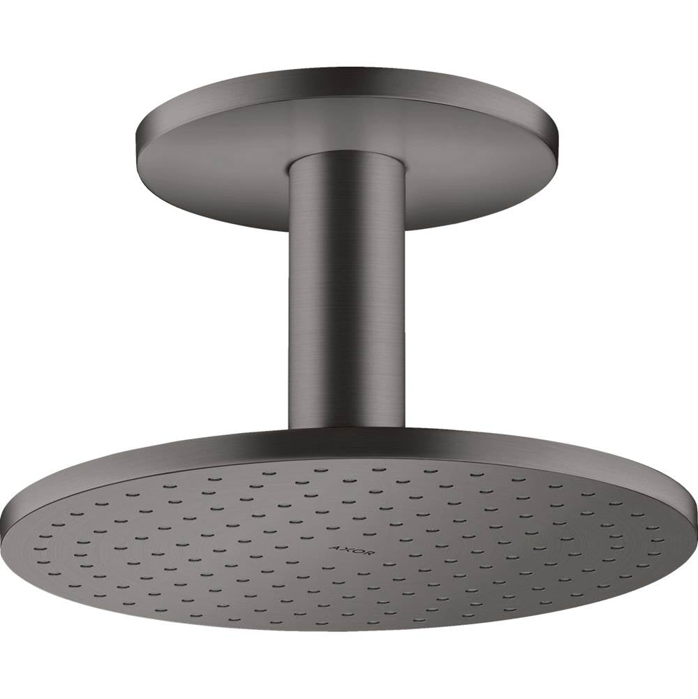 Axor - AXOR ShowerSolutions Showerhead 250 2-Jet Ceiling Connection, 2.5 GPM in Brushed Black Chrome - Brushed Black Chrome