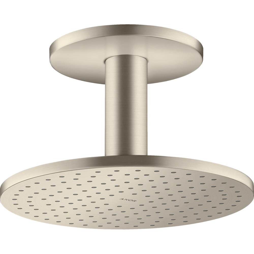 Axor - AXOR ShowerSolutions Showerhead 250 2-Jet Ceiling Connection, 2.5 GPM in Brushed Nickel - Brushed Nickel