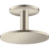 Axor - AXOR ShowerSolutions Showerhead 250 2-Jet Ceiling Connection, 2.5 GPM in Brushed Nickel - Brushed Nickel