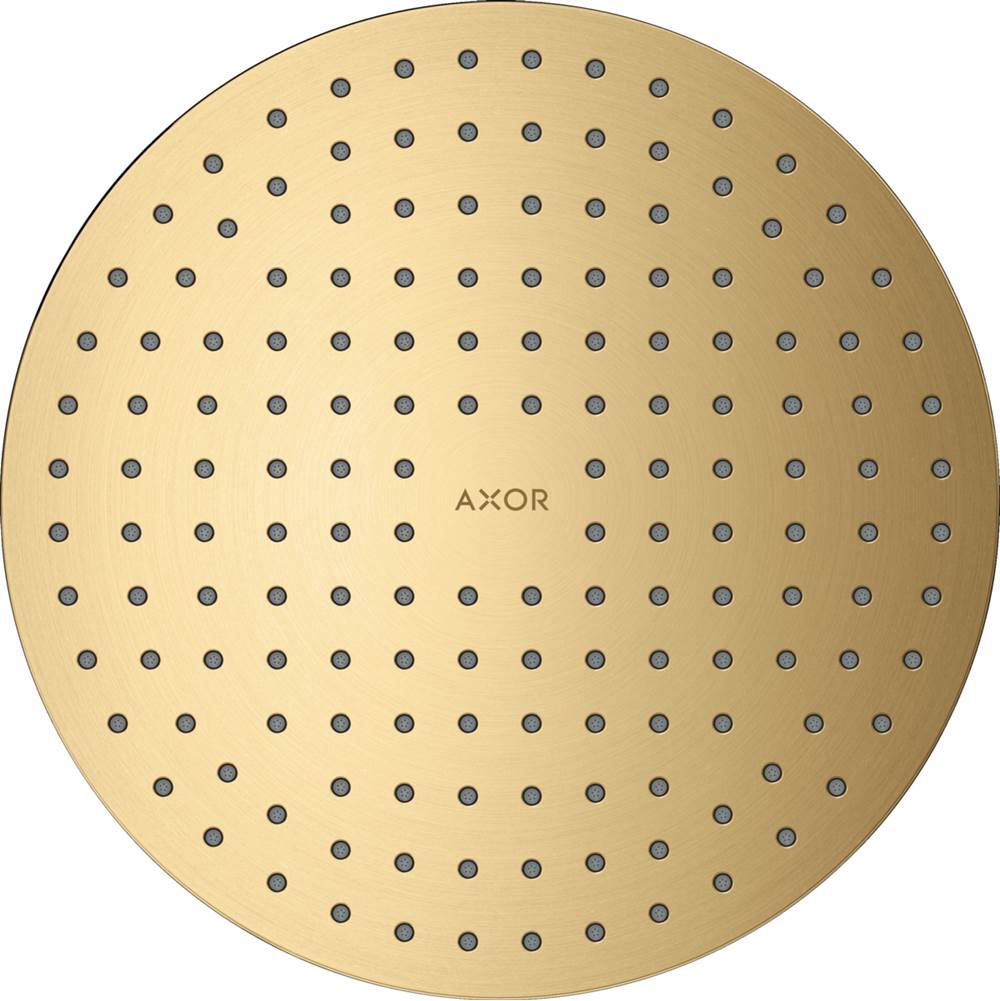 Axor - AXOR ShowerSolutions Showerhead 250 2-Jet, 1.75 GPM in Brushed Gold Optic - Brushed Gold Optic