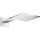 Axor - AXOR ShowerSolutions Showerhead 250 Square 2- Jet with Showerarm Trim, 2.5 GPM in Chrome - Chrome