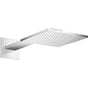 Axor - AXOR ShowerSolutions Showerhead 250 Square 2- Jet with Showerarm Trim, 1.75 GPM in Chrome - Chrome