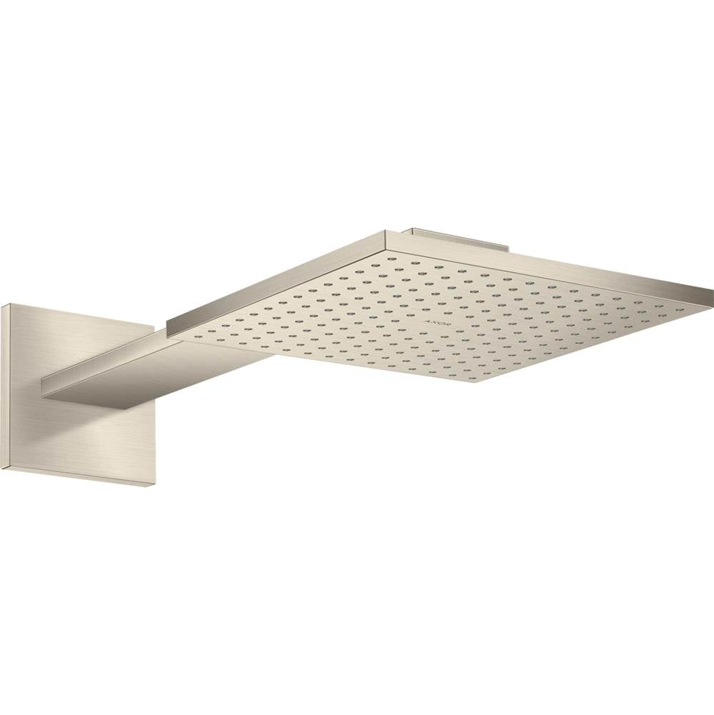 Axor - AXOR ShowerSolutions Showerhead 250 Square 2- Jet with Showerarm Trim, 2.5 GPM in Brushed Nickel - Brushed Nickel