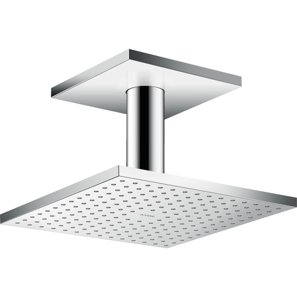 Axor - AXOR ShowerSolutions Showerhead 250 Square 2-Jet Ceiling Connection, 1.75 GPM in Chrome - Chrome