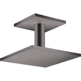 Axor - AXOR ShowerSolutions Showerhead 250 Square 2-Jet Ceiling Connection, 2.5 GPM in Brushed Black Chrome - Brushed Black Chrome
