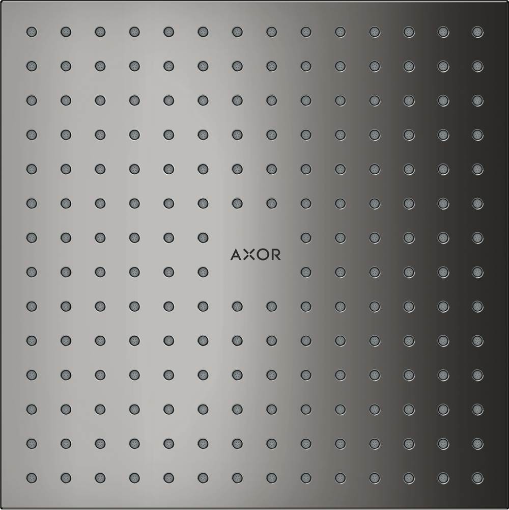 Axor - AXOR ShowerSolutions Showerhead 250 Square 2-Jet, 2.5 GPM in Polished Black Chrome - Polished Black Chrome