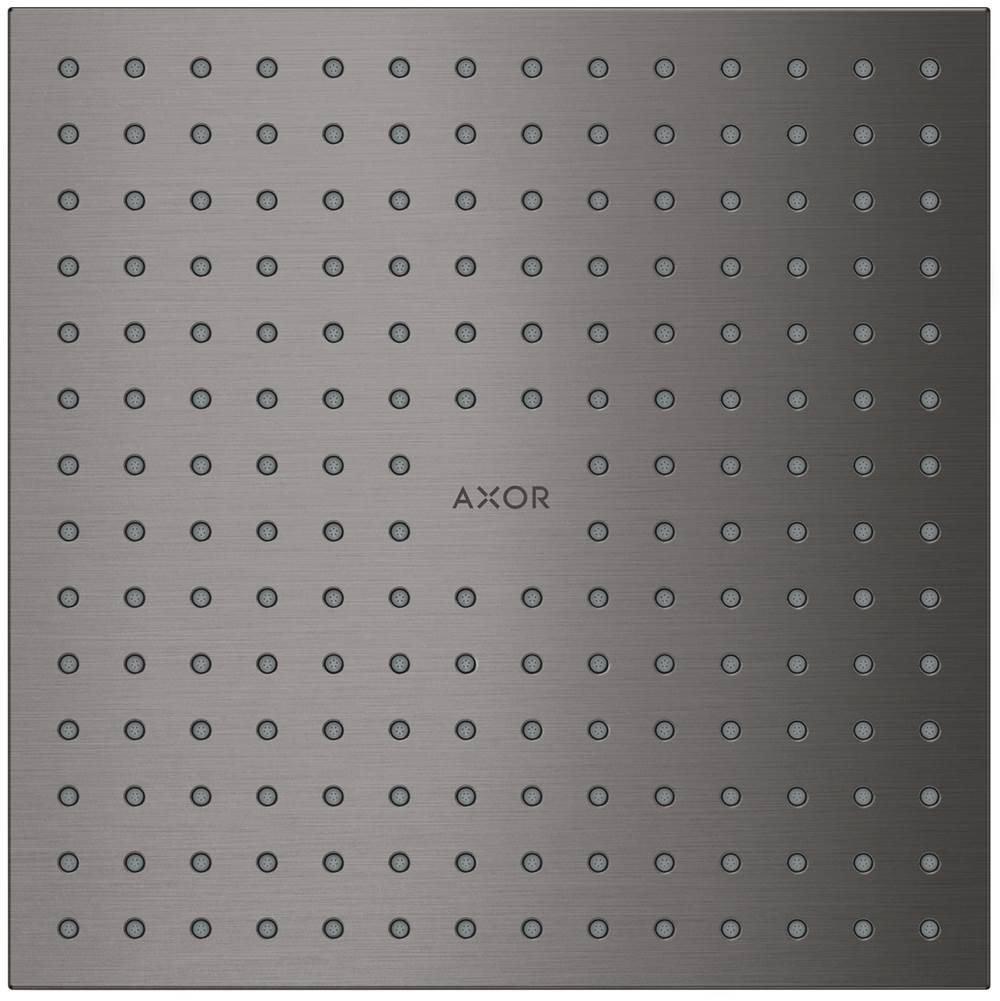 Axor - AXOR ShowerSolutions Showerhead 250 Square 2-Jet, 2.5 GPM in Brushed Black Chrome - Brushed Black Chrome