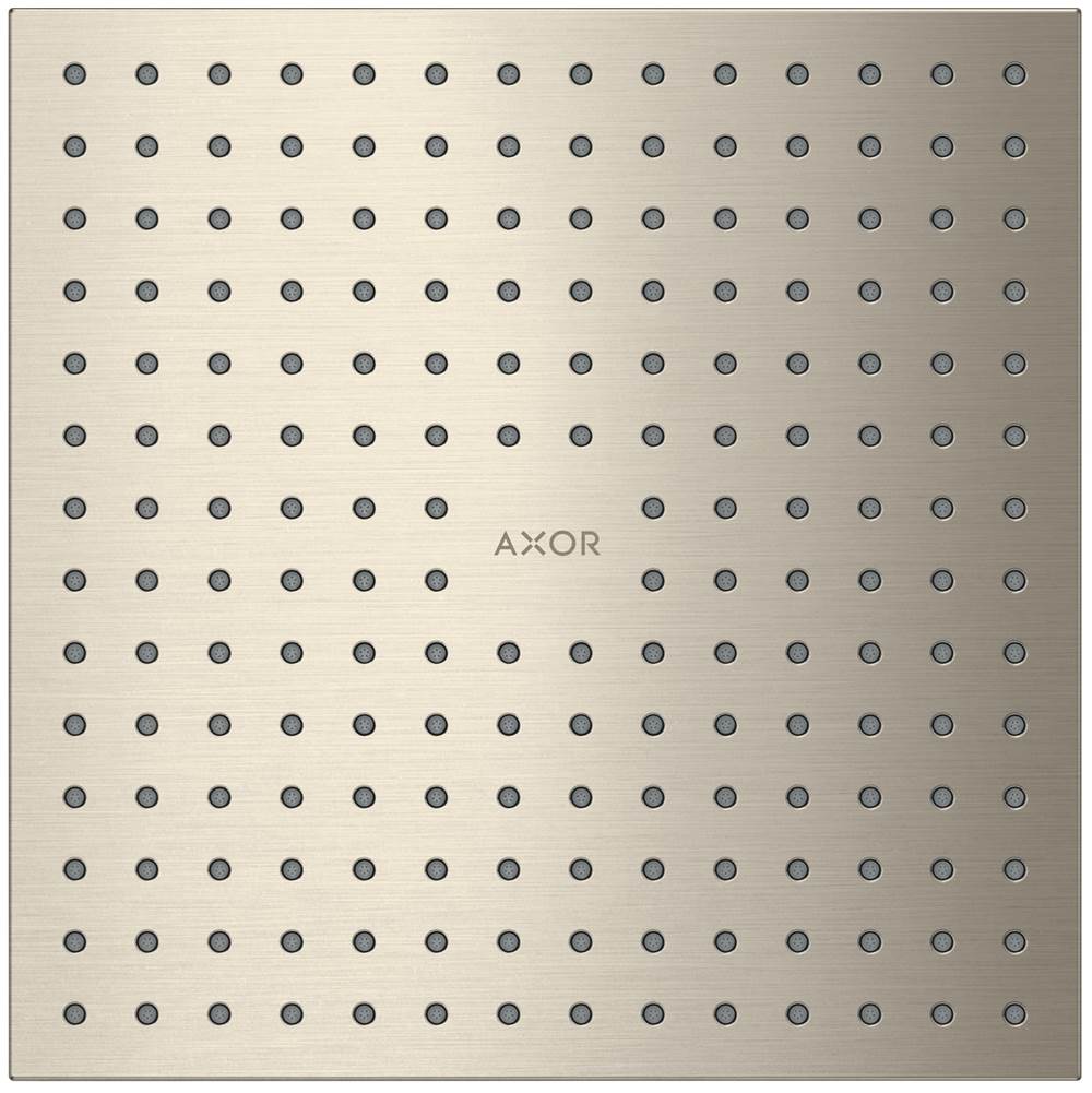 Axor - AXOR ShowerSolutions Showerhead 250 Square 2-Jet, 2.5 GPM in Brushed Nickel - Brushed Nickel