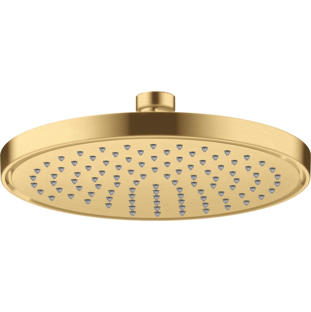 Axor - AXOR ShowerSolutions Showerhead 220 1-Jet, 2.5 GPM  in Brushed Gold Optic - Brushed Gold Optic