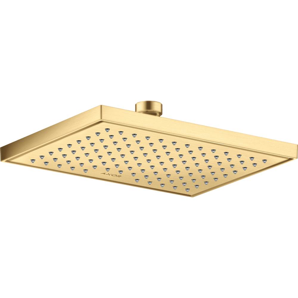 Axor - AXOR ShowerSolutions Showerhead Square 245/185 1-Jet, 1.5 GPM in Brushed Gold Optic - Brushed Gold Optic