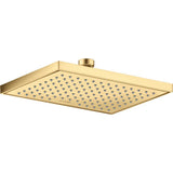 Axor - AXOR ShowerSolutions Showerhead Square 245/185 1-Jet, 2.5 GPM in Brushed Gold Optic - Brushed Gold Optic