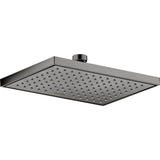 Axor - AXOR ShowerSolutions Showerhead Square 245/185 1-Jet, 1.5 GPM in Polished Black Chrome - Polished Black Chrome